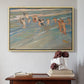 Children Playing on the Beach in Valencia, c. 1908 - Floater Framed Canvas Print