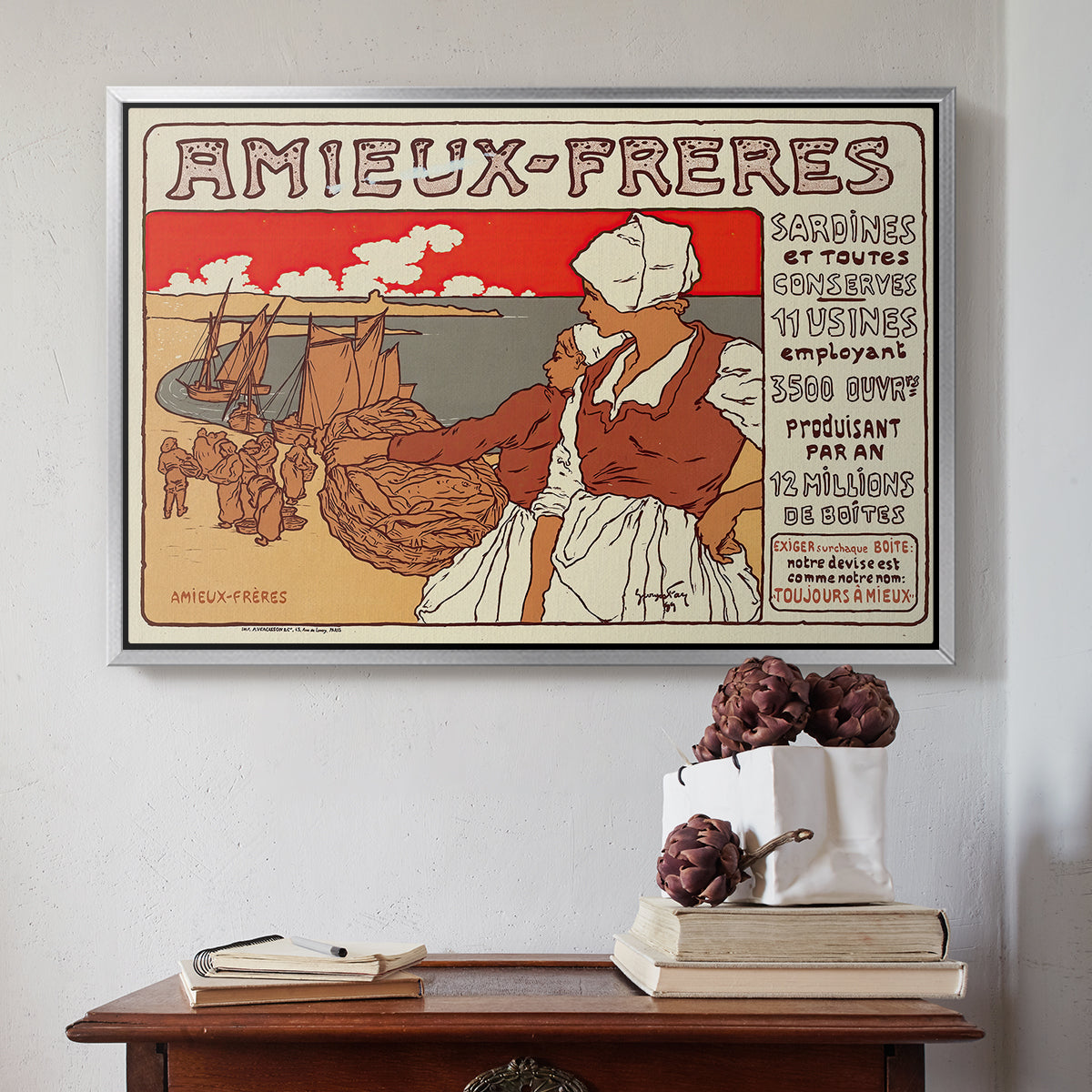 Amieux-Frères (Advertising Poster), 1899 - Floater Framed Canvas Print