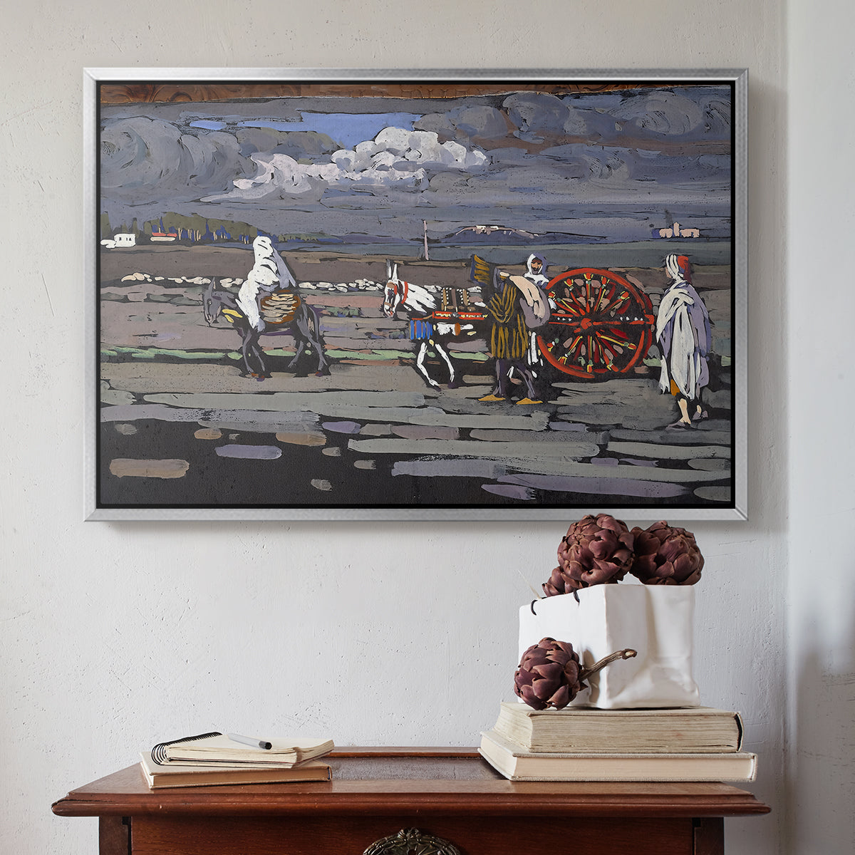 Country Road (Landstrasse), 1905 - Floater Framed Canvas Print