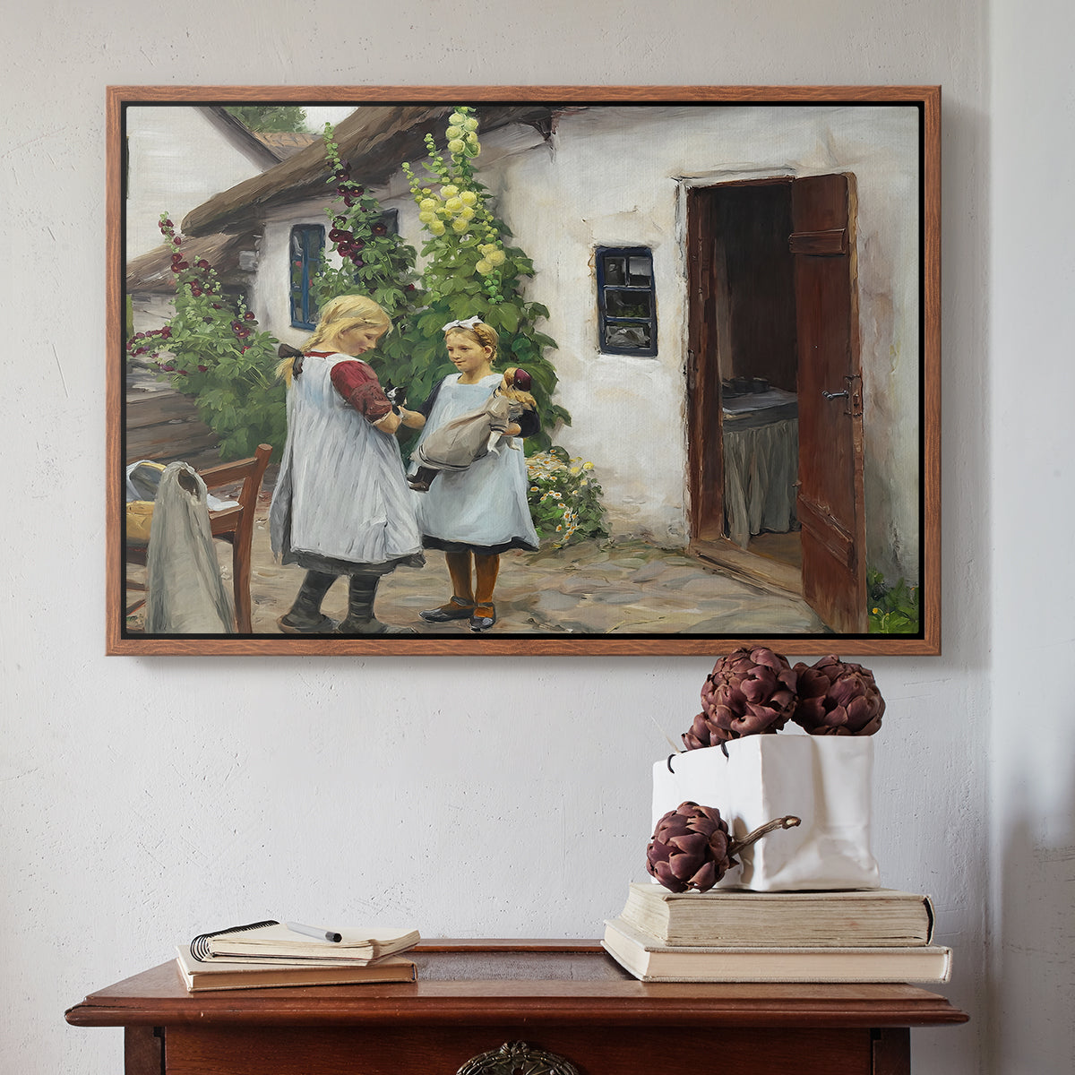 Have You Seen My Kitten?, 1914 - Floater Framed Canvas Print