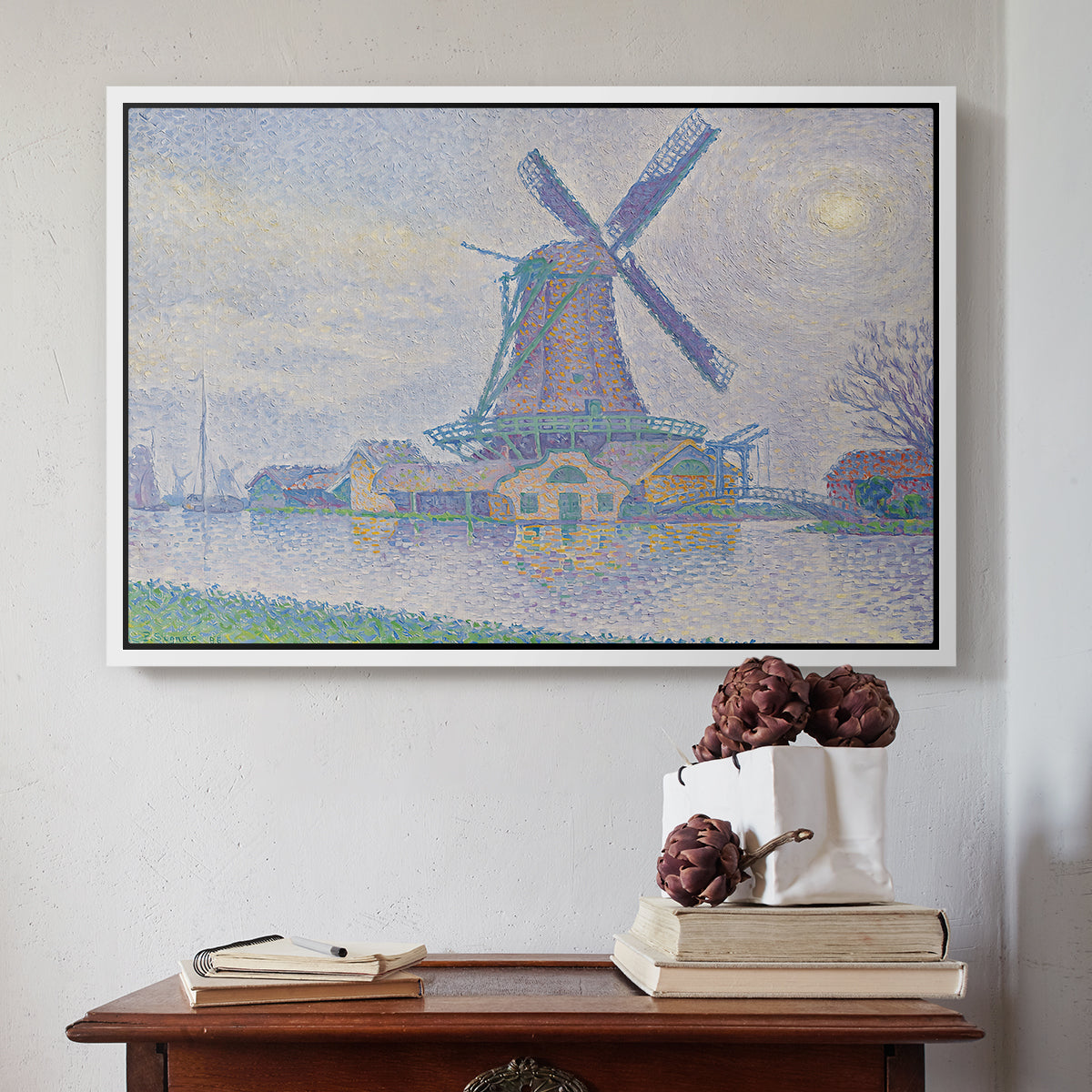 Mill of Edam (Moulin d'Edam), 1896 - Floater Framed Canvas Print