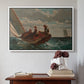 Breezing Up (A Fair Wind), 1873-1876 - Floater Framed Canvas Print