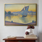 The Port at Sunset, Opus 236, Saint Tropez, 1892 - Floater Framed Canvas Print