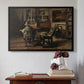 The Studio of Ferdinand De Braekeleer I, Father of the Painter, c. 1873-1885 - Floater Framed Canvas Print