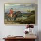 John Levett Hunting at Wychnor, Staffordshire, 1818 - Floater Framed Canvas Print