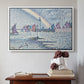 Entrance to the Port of Honfleur, 1899 - Floater Framed Canvas Print