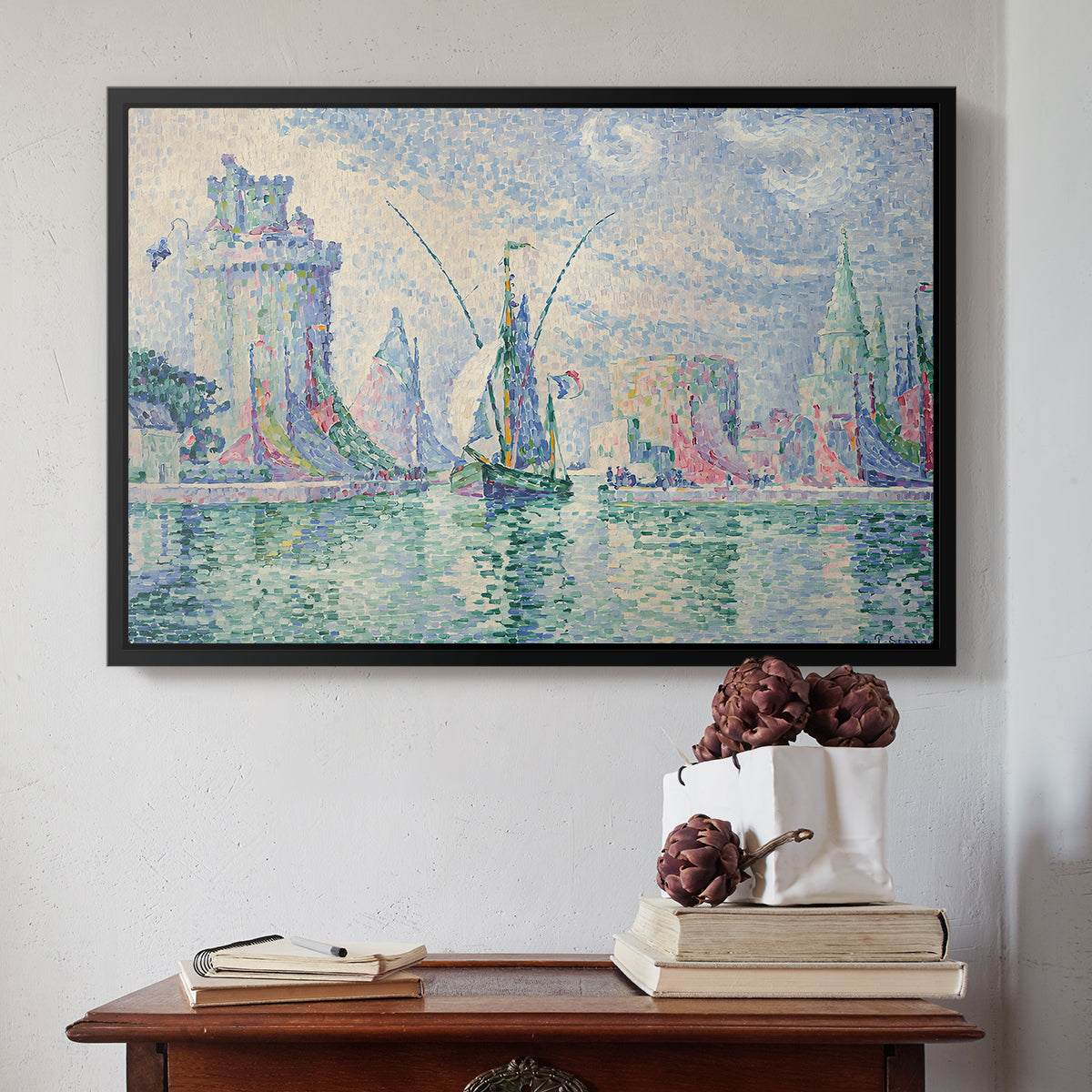 The Green Towers (Les tours vertes, la Rochelle), 1913 - Floater Framed Canvas Print