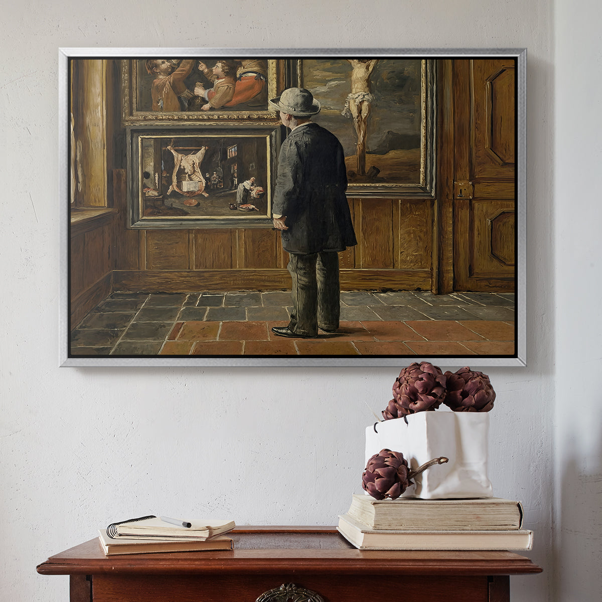 The Picture Lover, 1884 - Floater Framed Canvas Print