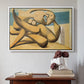 Figures at the Seaside (The Kiss), 1931 - Floater Framed Canvas Print