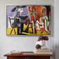 The Painter and His Model, 1963 - Floater Framed Canvas Print