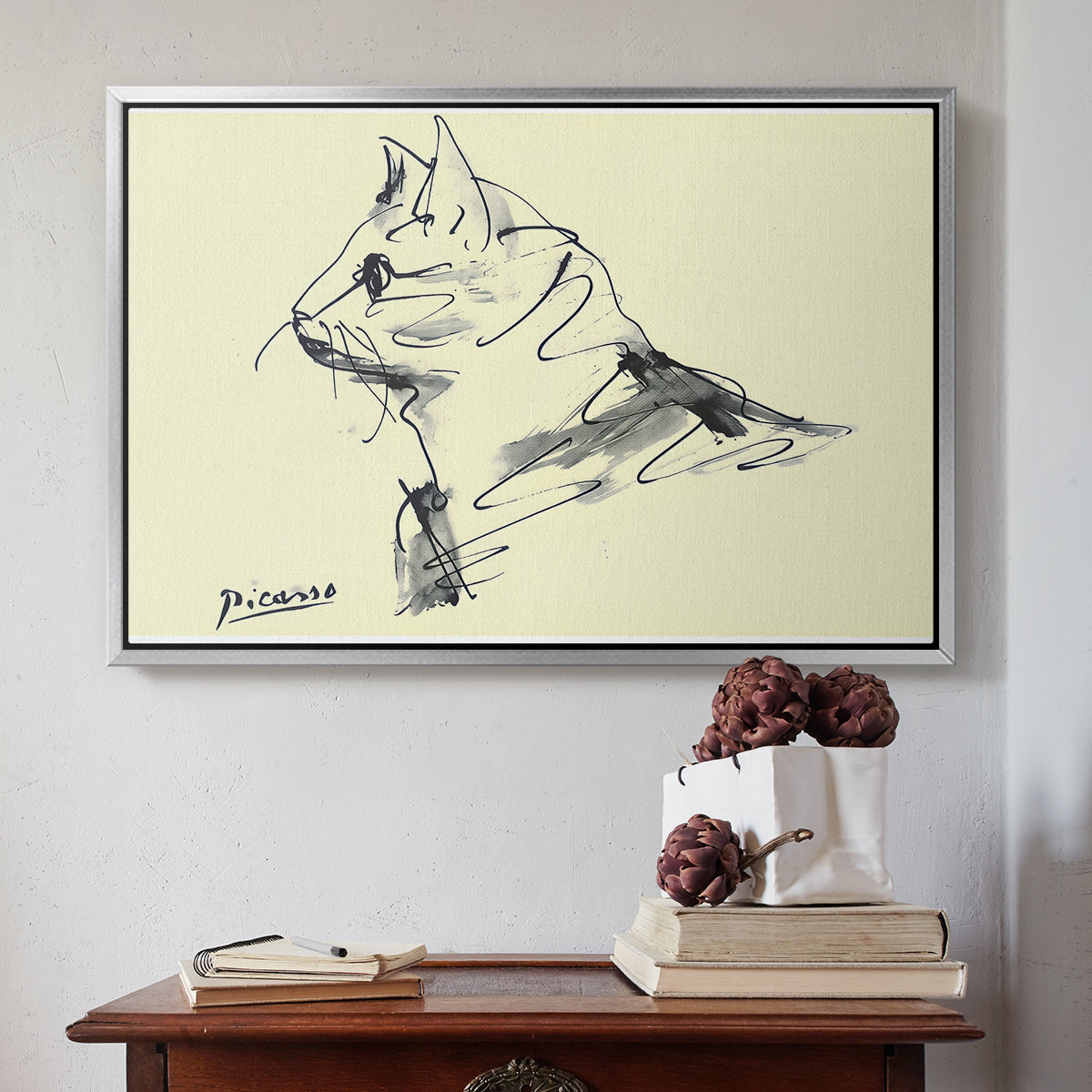 Cat (Le chat), c. 1961 - Floater Framed Canvas Print