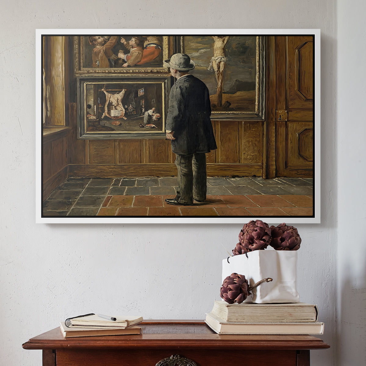 The Picture Lover, 1884 - Floater Framed Canvas Print