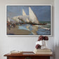 The Beach at Valencia, 1908 - Floater Framed Canvas Print