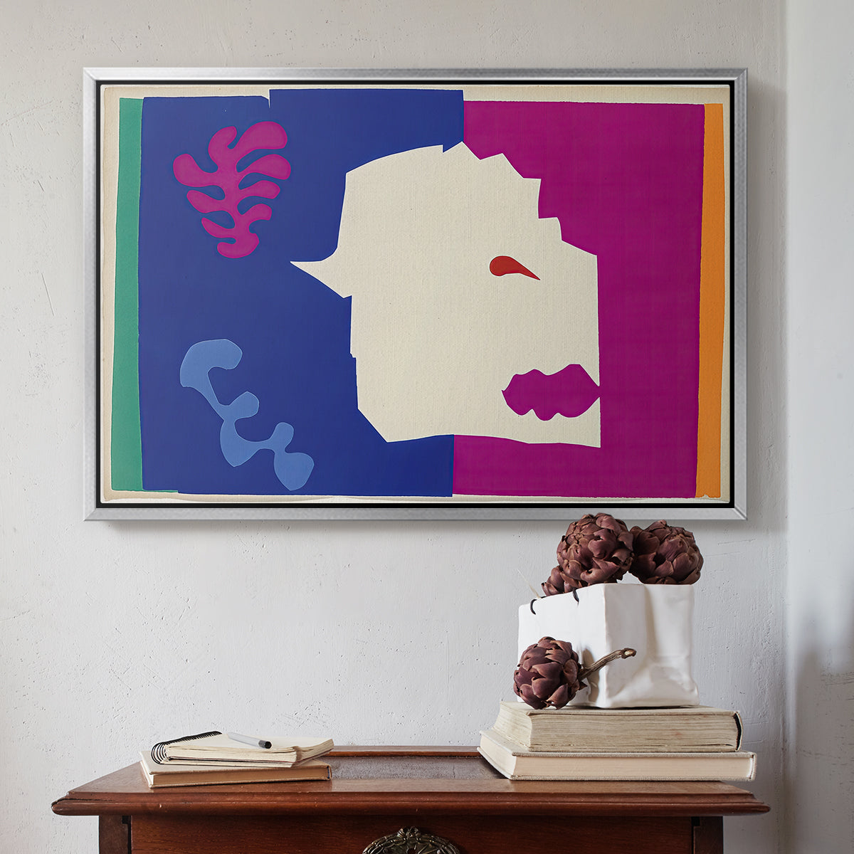 The Wolf (Le loup), from Jazz, 1947 - Floater Framed Canvas Print