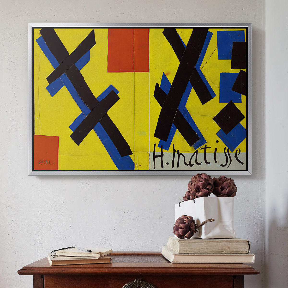 Cover Design for Matisse: His Art and His Public, 1951 - Floater Framed Canvas Print