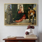 Madonna and Child with Saints Anthony of Padua and Roch, c. 1510 - Floater Framed Canvas Print