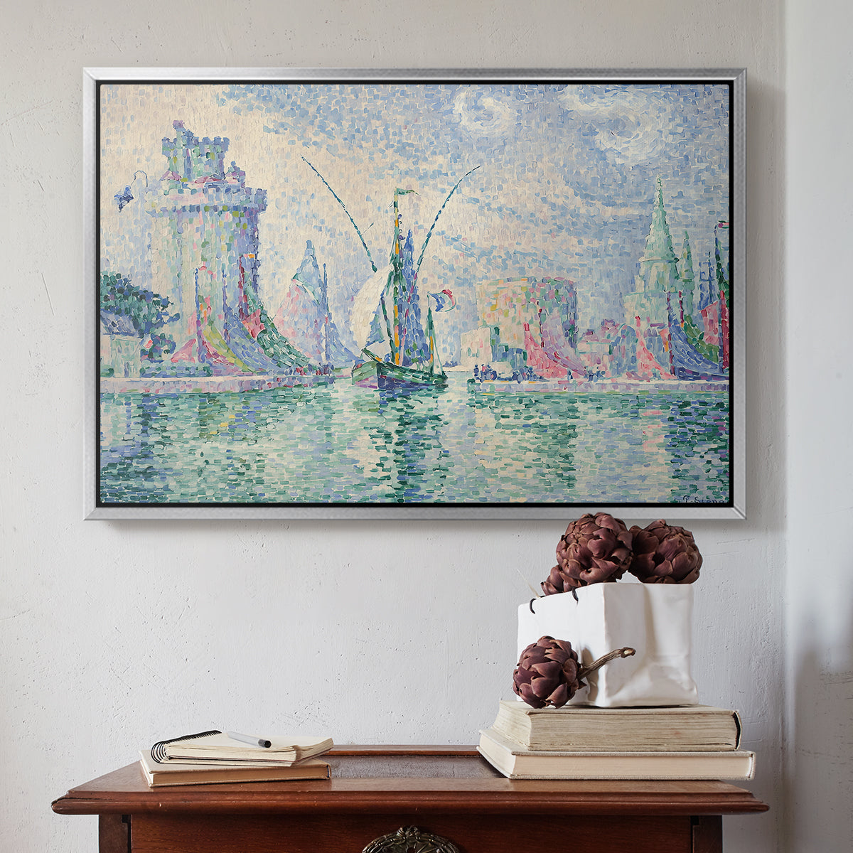 The Green Towers (Les tours vertes, la Rochelle), 1913 - Floater Framed Canvas Print