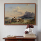 Shepherds and Cattle on Lake Attersee, 1852 - Floater Framed Canvas Print