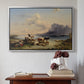 Shepherds and Cattle on Lake Attersee, 1852 - Floater Framed Canvas Print