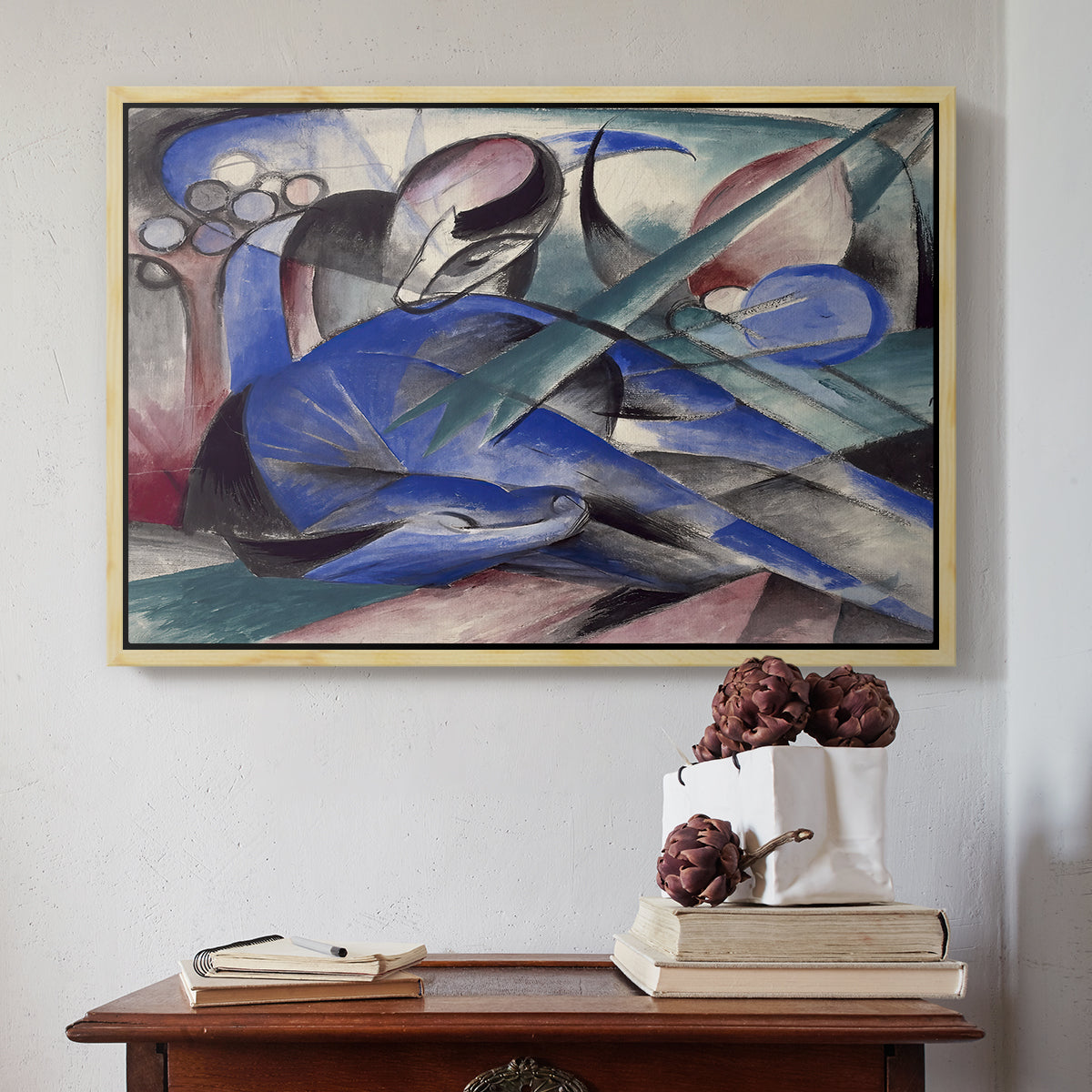 Dreaming Horse, 1913 - Floater Framed Canvas Print
