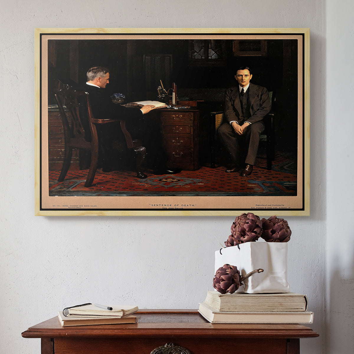 The Sentence of Death, 1908 - Floater Framed Canvas Print