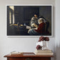 Girl Interrupted at Her Music, c. 1658-1659 - Floater Framed Canvas Print