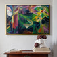 Deer in a Monastery Garden, 1912 - Floater Framed Canvas Print