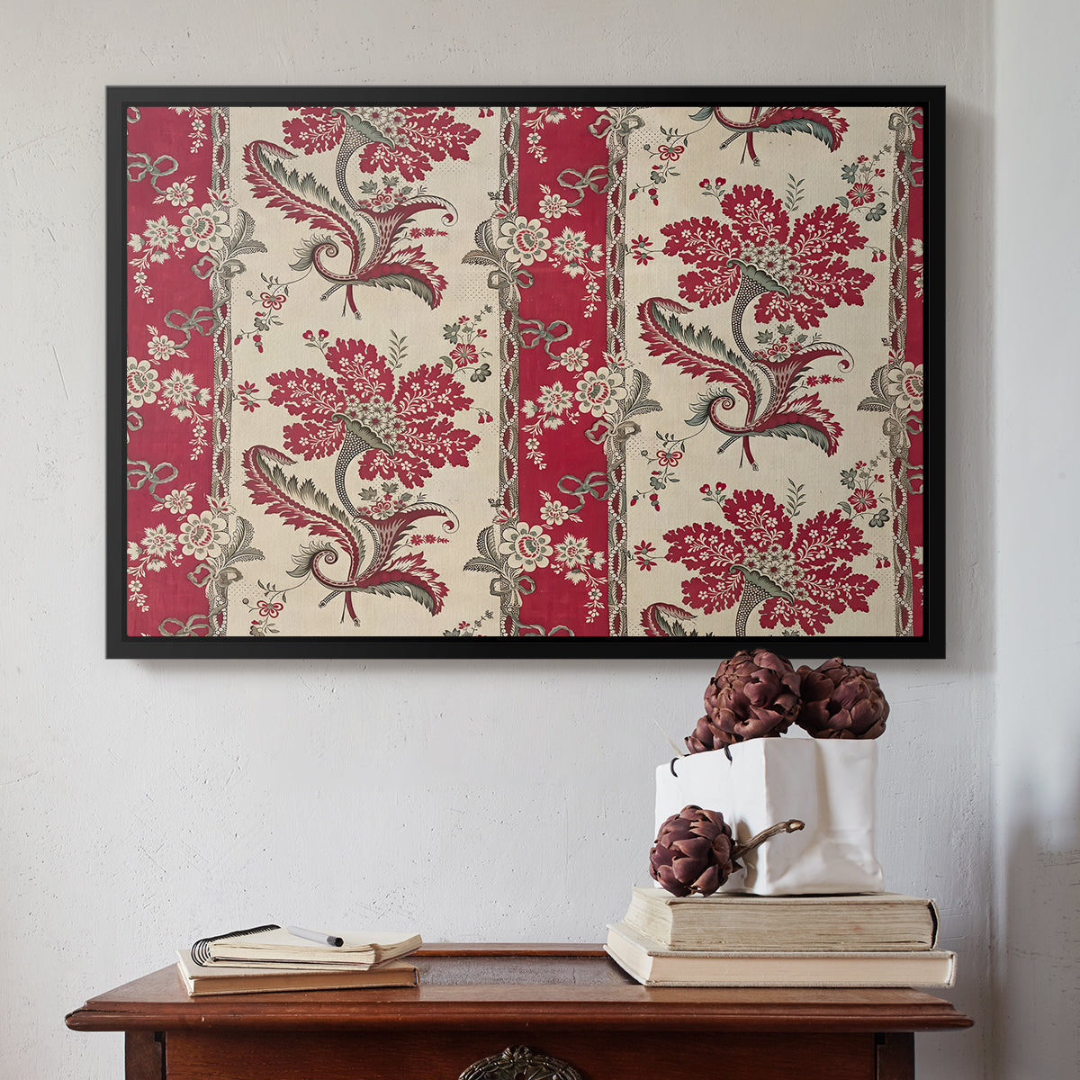 The Flowering Cornucopia (La Corne Fleurie), c. 1789-1850 - Floater Framed Canvas Print