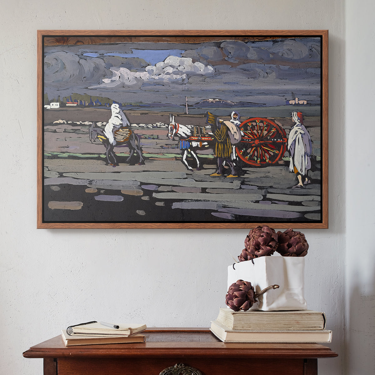 Country Road (Landstrasse), 1905 - Floater Framed Canvas Print