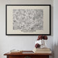 Fleurs, 1866 (Morris Inspired) - Floater Framed Canvas Print