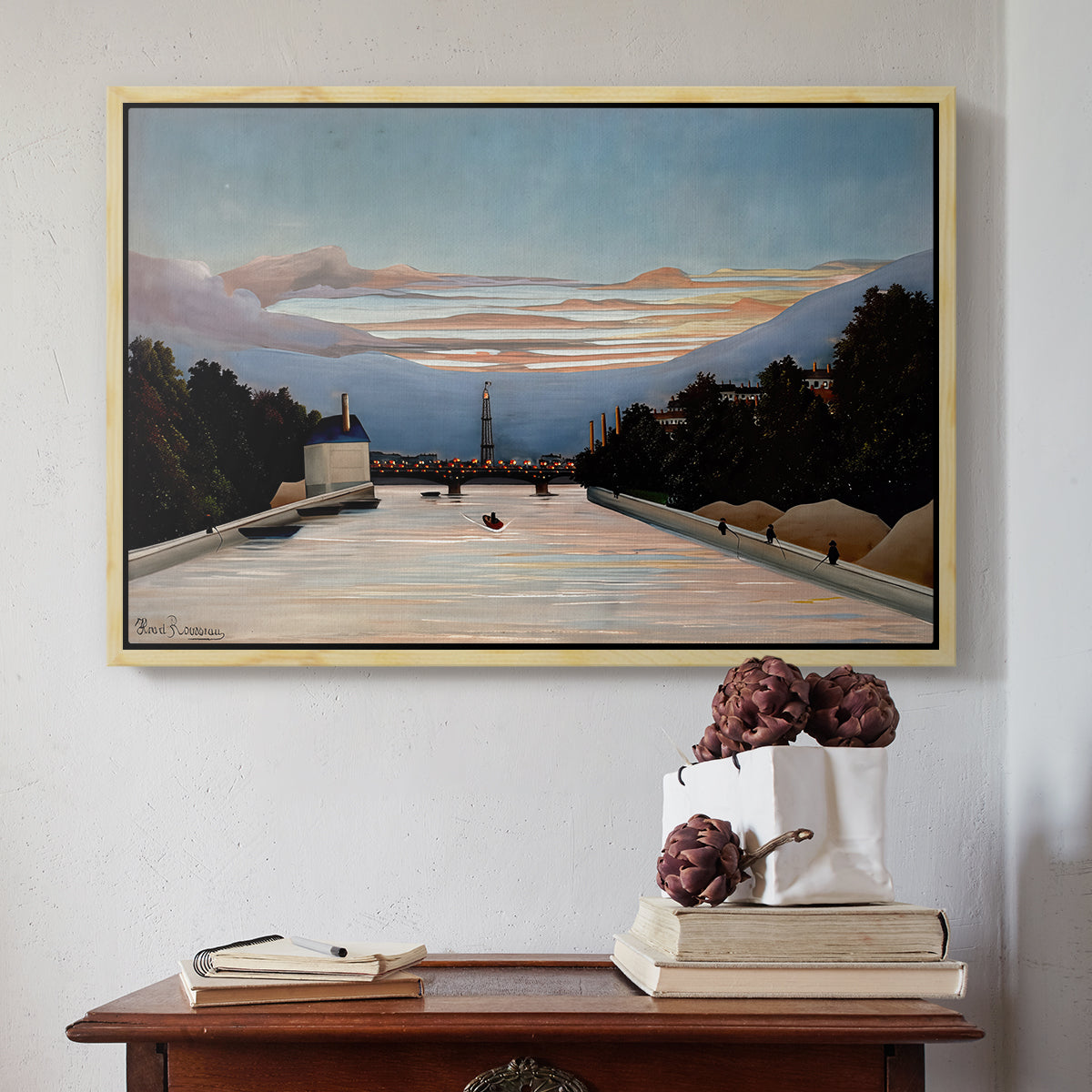 The Eiffel Tower, c. 1898 - Floater Framed Canvas Print