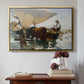 The Return from Fishing: Hauling the Boat, 1894 - Floater Framed Canvas Print