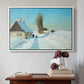 Shoveling Snow on a Beautiful Winter Day, c. 1898 - Floater Framed Canvas Print