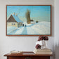 Shoveling Snow on a Beautiful Winter Day, c. 1898 - Floater Framed Canvas Print