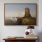 Italian Coast Scene with Ruined Tower, 1838 - Floater Framed Canvas Print
