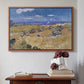 Wheat Field with Reaper, Auvers, 1888 - Floater Framed Canvas Print