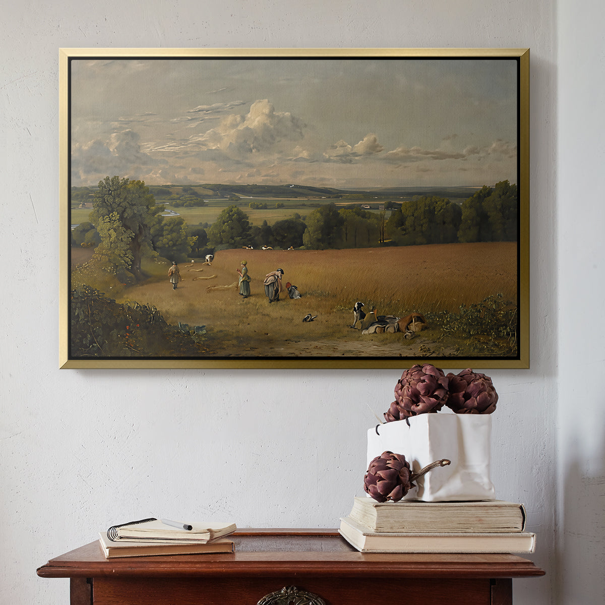 The Wheat Field, 1816 - Floater Framed Canvas Print
