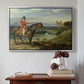 John Levett Hunting at Wychnor, Staffordshire, 1818 - Floater Framed Canvas Print