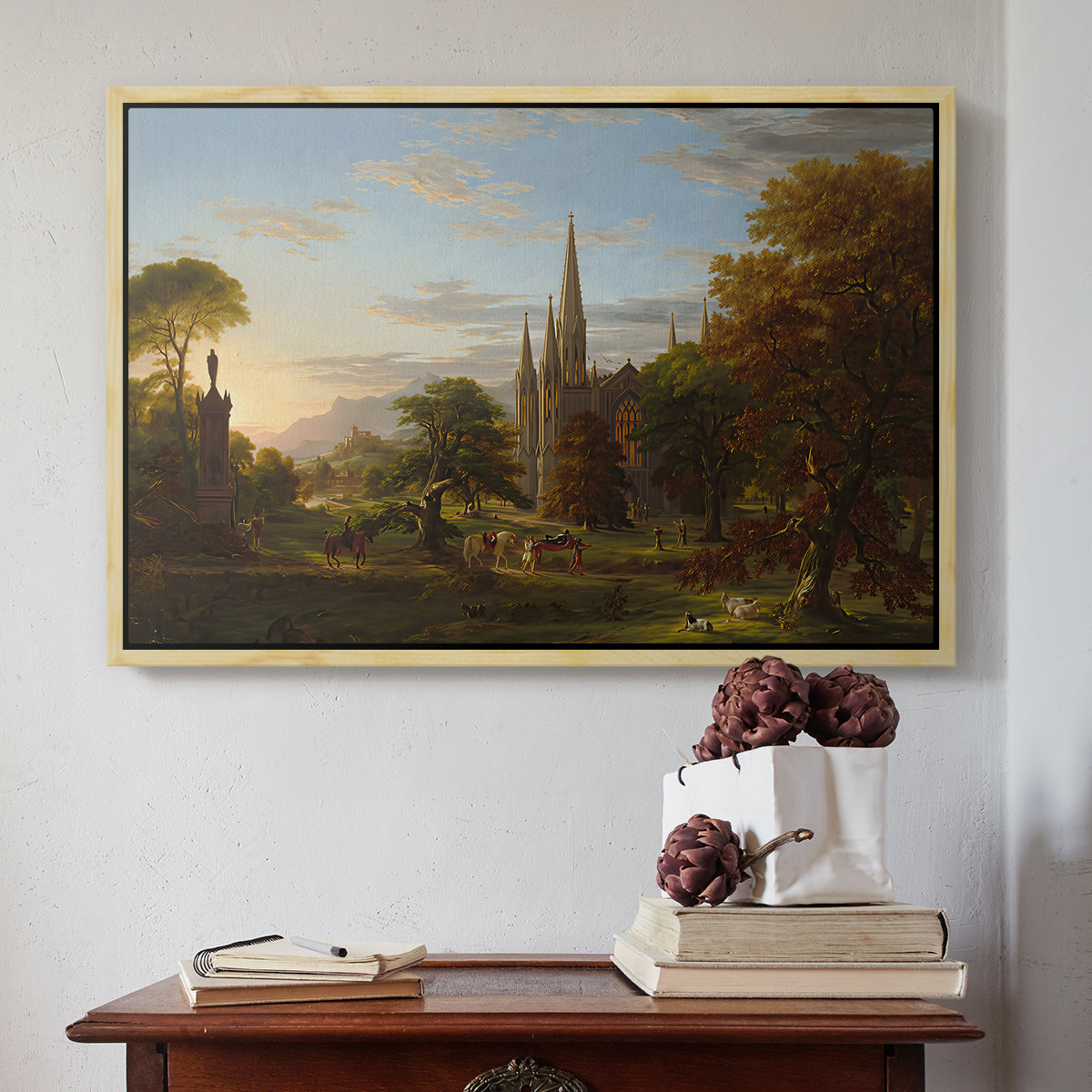 The Return, 1837 - Floater Framed Canvas Print