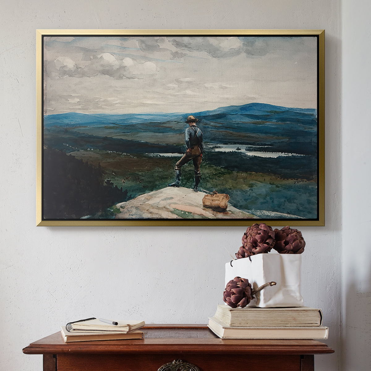 The Ranger, Adirondacks, 1882 - Floater Framed Canvas Print