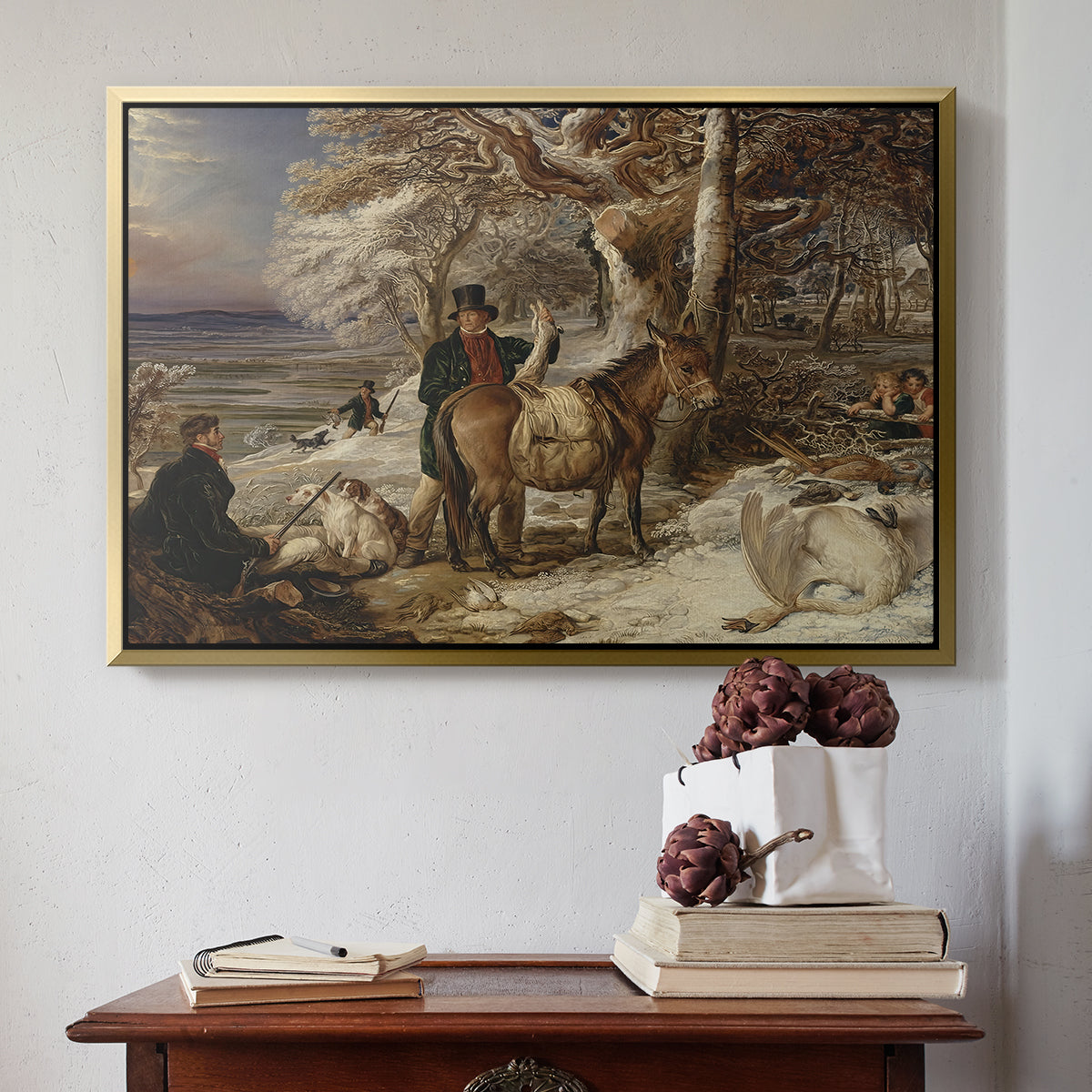 The Day's Sport, 1826 - Floater Framed Canvas Print