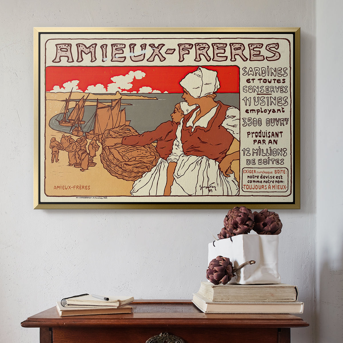 Amieux-Frères (Advertising Poster), 1899 - Floater Framed Canvas Print