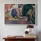 The Luxembourg Gardens, 1901 - Floater Framed Canvas Print