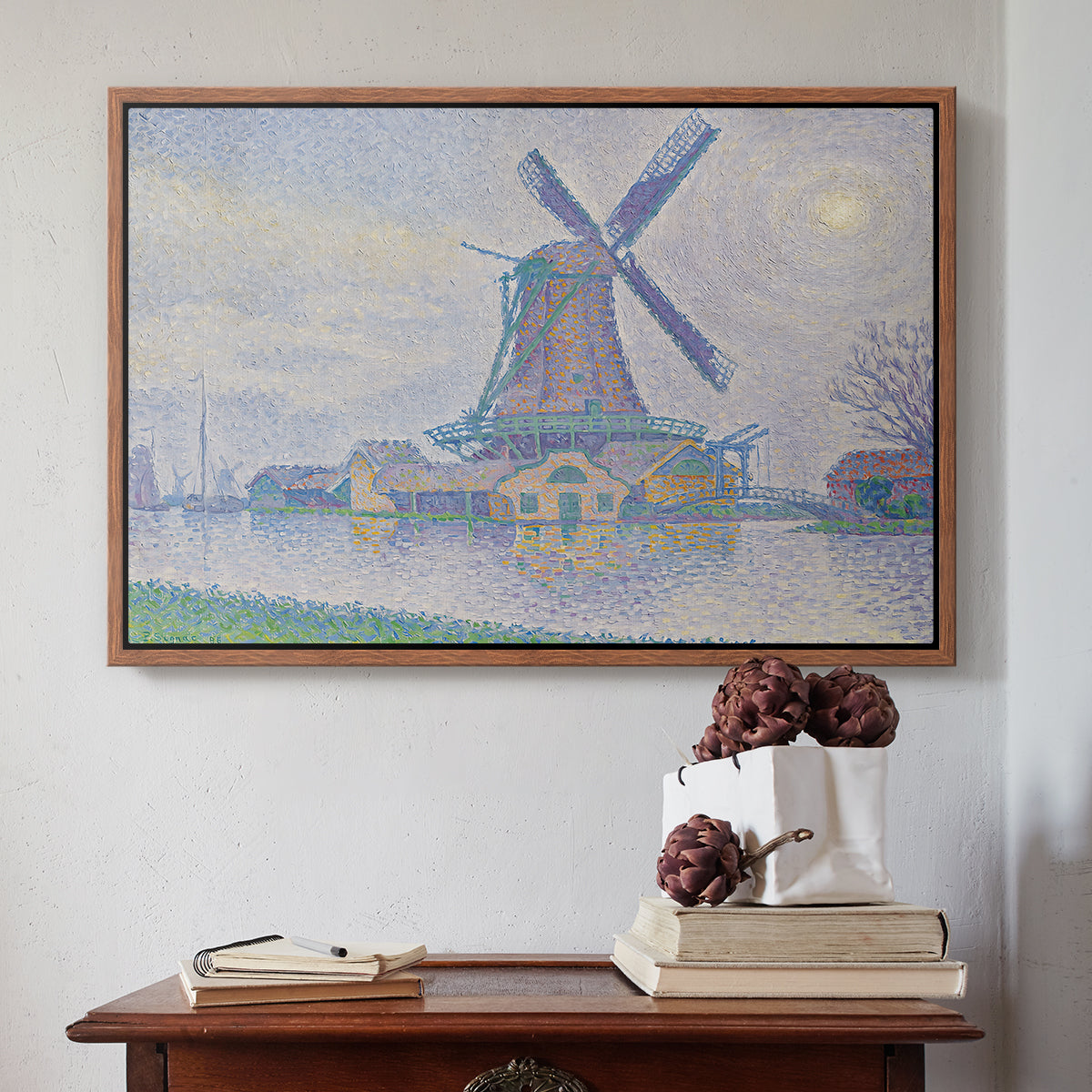 Mill of Edam (Moulin d'Edam), 1896 - Floater Framed Canvas Print