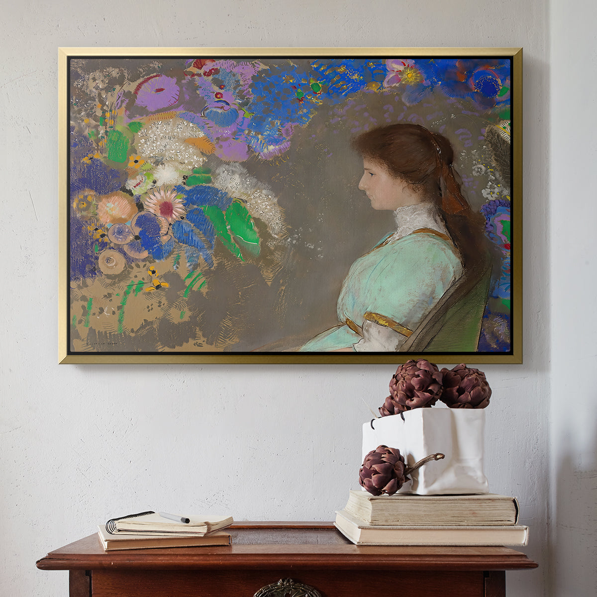 Portrait of Violette Heymann, 1910 - Floater Framed Canvas Print
