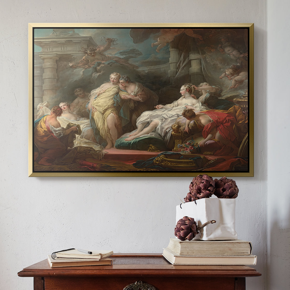 Psyche Showing Her Sisters Her Gifts from Cupid, 1753 - Floater Framed Canvas Print