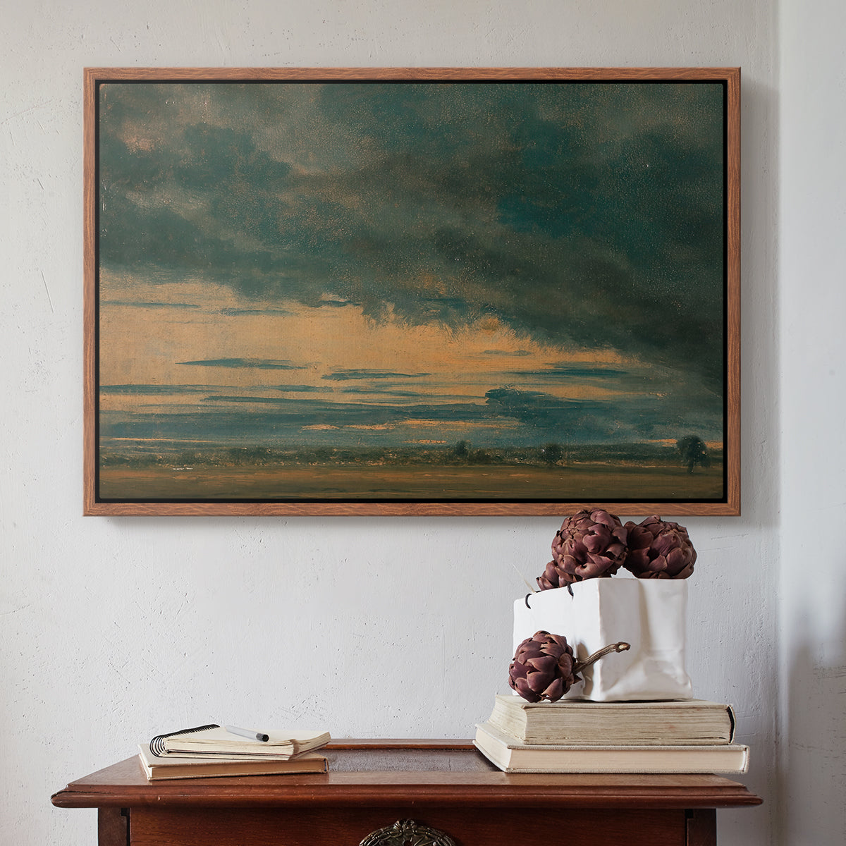 Cloud Study, c. 1821 - Floater Framed Canvas Print