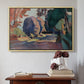 The Luxembourg Gardens, 1901 - Floater Framed Canvas Print