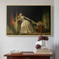 The Stolen Kiss (Le Baiser à la dérobée), c. 1788 - Floater Framed Canvas Print