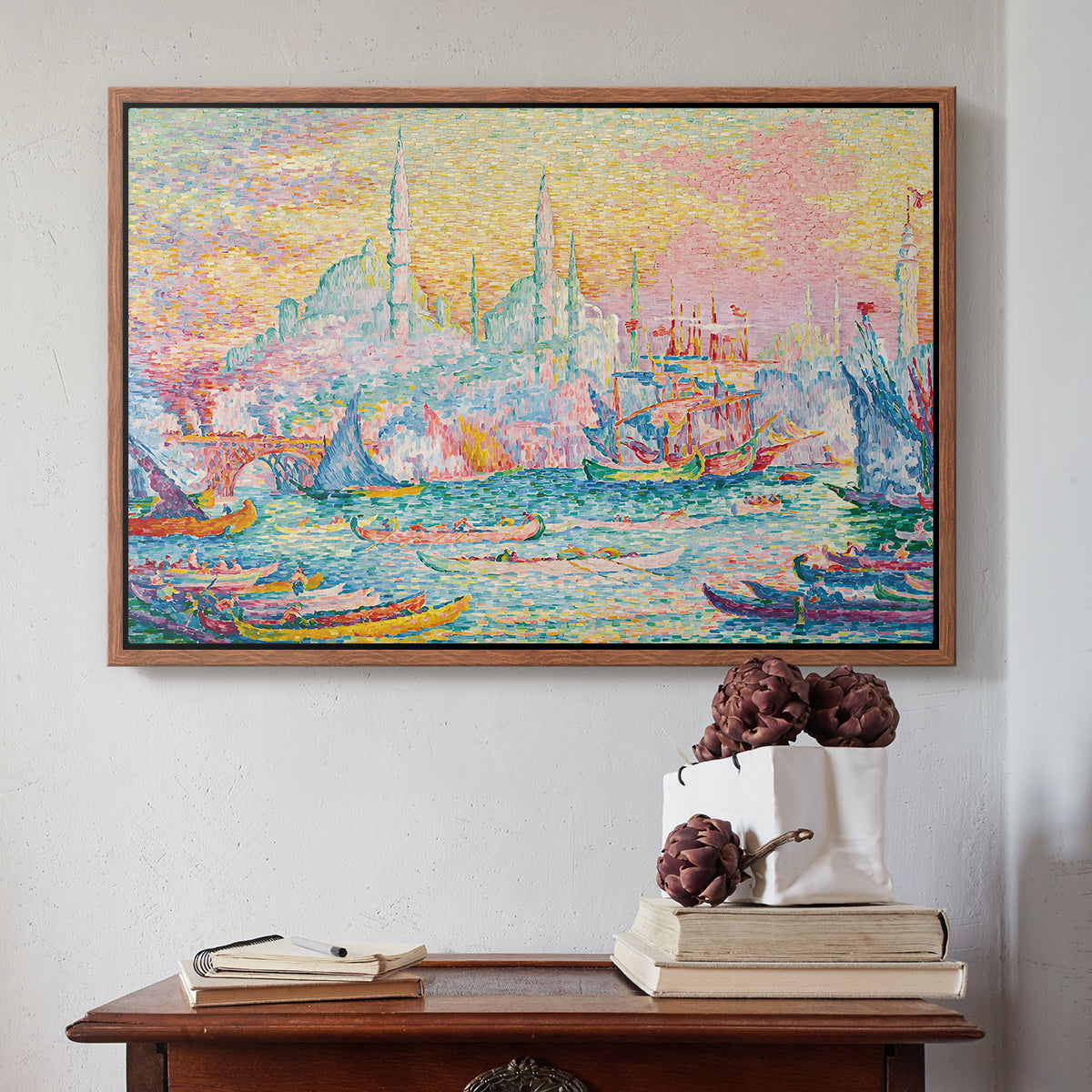 The Golden Horn, Constantinople, 1907 - Floater Framed Canvas Print